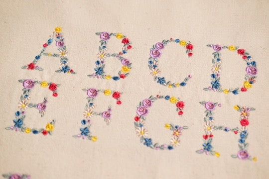 Personalized Floral Birth Frame (Blue)